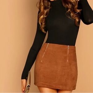 Vicky Suede Skirt